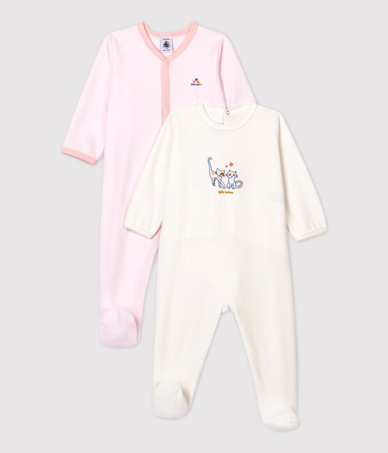 2er-Set Baby-Strampler aus Velours variante 1